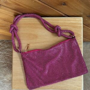 Pink Beaded Women's Bag